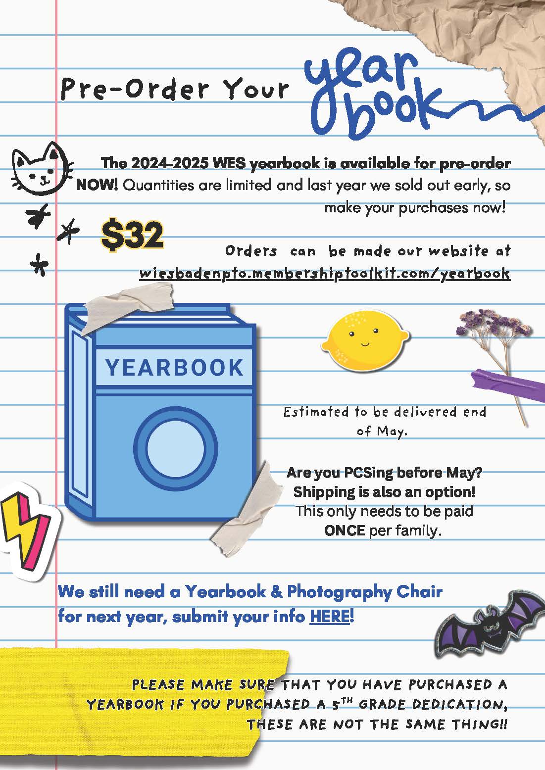 Yearbook 24-25 still for sale